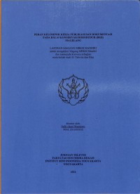 Image of Peran Kelompok Kerja Publikasi dan Dokumentasi pada Balai konservasi Borobudur (BKB) Magelang