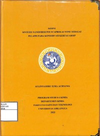 Image of Sintesis Nanofiber polycaprolactone sebagai pelapis pada konservasi kertas arsip