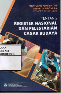 Image of Peraturan pemerintah republik Indonesia nomor 1 tahun 2022 tentang register nasional dan pelestarian cagar budaya
