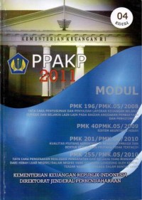 Image of MODUL  PMK 196/PMK.05/2008, PMK 40PMK.05/2009, PMK 201/PMK.06/2010, PMK 255/PMK.05/2010