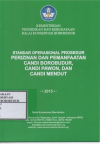 Image of Standar Operasional Prosedur Perizinan dan Pemanfaatan Candi Borobudur, Candi Pawon, dan Candi Mendut