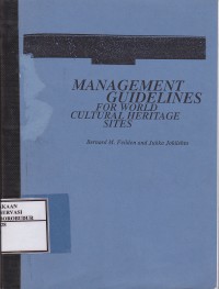 Image of Management Guidelines For World Cultural Heritage Sites