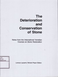 Image of The Deterioration and Conservation of Stone