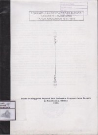 Image of Pengumpulan Benda Cagar Budaya Kabupaten Magelang Tahun Anggaran 1997/1998