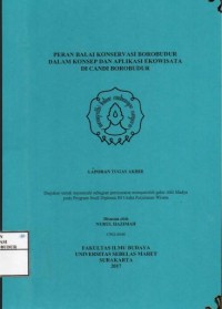 Image of Peran Balai Konservasi Borobudur dalam Konsep dan Aplikasi Ekowisata di Candi Borobudur