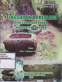 Image of Tinggalan Arkeologi Di Kecamatan Pupuan, Kabupaten Tabanan, Bali