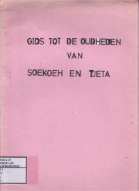 Image of Gids Tot De Oudheden Van Soekoeh En Tjeta