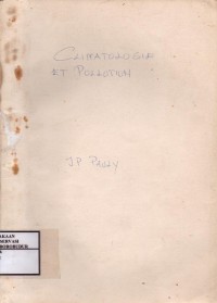 Image of Climatology Et Pollution