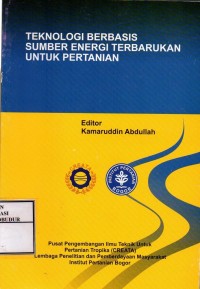 Image of Teknologi Berbasis sumber Energi Terbarukan Untuk Pertanian