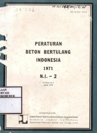 Image of Peraturan Beton Bertulang Indonesia