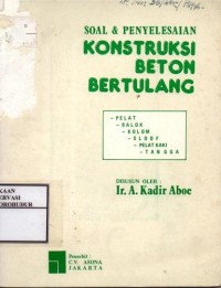 Image of Soal & Penyelesaian Konstruksi Beton Bertulang