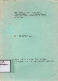 Image of The Problem Of Protecting Architectural Monuments from Moisture