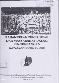 Image of Kajian Peran Pemerintah dan Masyarakat dalam Pengembangan Kawasan Borobudur