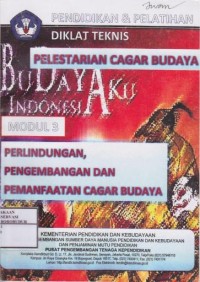 Image of Modul 3 : Perlindungan, Pengembangan dan Pemanfaatan Cagar Budaya