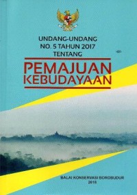Image of Undang-undang No.5 Tahun 2017 tentang pemajuan kebudayaan
