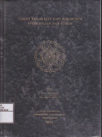 Image of Tablet Tanah Liat dari Borobudur Studi Hiasan dan Fungsi