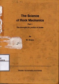 Image of The Science of Rock Mechanics Part 1 The Strength Properties of Rocks