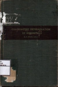 Image of Colorimetric Determination Of Nonmetals