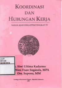 Image of Koordinasi dan Hubungan Kerja Bahan Ajar Diklatpim Tingkat IV