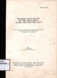 Image of Preservation state of the monument after the restoration