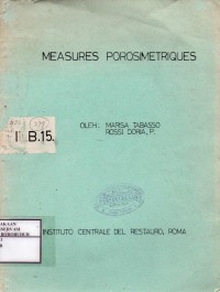 Image of Measures Porosimetriques