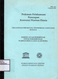 Image of Pedoman Pelaksanaan Penerapan Konvensi Warisan Dunia
