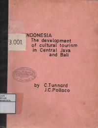 Image of Indonesia The Development Of Cultural Tourism In Central Java and Bali