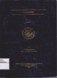 Image of Aplikasi High Definition Surveying (HDS) 3000 Laser Scanner Untuk Pemetaan Kerusakan Candi Brahma