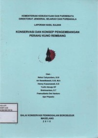 Image of Konservasi dan Konsep Pengembangan Perahu Kuno Rembang