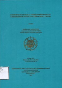 Image of Partisipasi masyarakat terhadap pengelolaan Candi Borobudur sebagai warisan budaya dunia