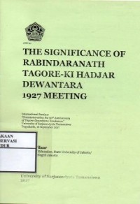 Image of The significance of Rabindaranath Tagore-Ki Hadjar Dewantara 1927 Meeting
