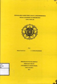 Image of Pengolahan arsip pemugaran candi Borobudur di Balai Konservasi Borobudur Jawa Tengah