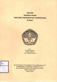 Image of Kajian naskah kuno tentang pengobatan tradisional di Bali