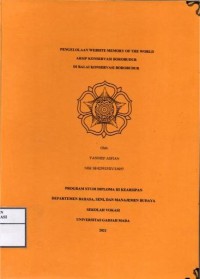 Image of Pengelolaan website memory of the world arsip konservasi borobudur di Balai Konservasi Borobudur