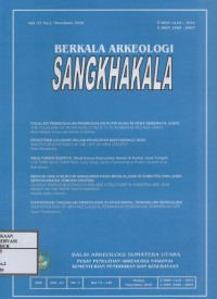 Image of Berkala Arkeologi Sangkhakala Vol.23 No.1 Mei 2020 : Jakarta dari masa ke masa kajian identitas kota melalui tinggalan cagar budaya, Kajian unsur intrinsik dan ekstrinsik pada penulisan pustaha laklak poda ni tabas na rambu di porhas, Kawasan 