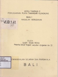 Image of Meru Tumpang II Pemugaran Pura Tamansari Klungkung