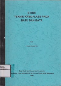 Image of Studi Teknik Kamuflase pada Batu dan Bata