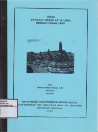Image of Studi Perilaku Gesek Batu Candi Dengan Tanah Pasir