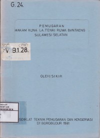 Image of Pemugaran Makam Kuna La. Tenri Ruwa Bantaeng Sulawesi Selatan