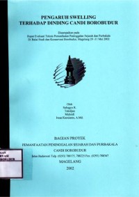 Image of Pengaruh Swelling terhadap Dinding Candi Borobudur