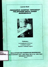 Image of Pengaruh Sampah terhadap Pelapukan Batu Candi Borobudur