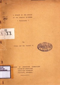 Image of A Summary Of The Studies On The Cleaning Of Stones (Preliminary)