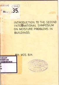 Image of Introduction to The Second International Symposium on Moisture Problems in Buildings
