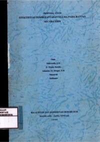 Image of Proposal Studi Efektifitas Pemberantasan Gulma pada Batuan Secara Fisis