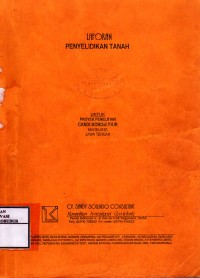 Image of Laporan Penyelidikan Tanah untuk proyek penelitian candi Borobudur magelang jawa tengah