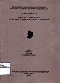 Image of Survey Saluran Irigasi di Wilayah Buffer Zone Candi Borobudur