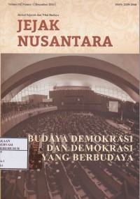 Image of Jurnal Sejarah dan Nilai Budaya JEJAK NUSANTARA Vol. 02 No. 1 Desember 2014