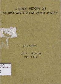 Image of A Brief Report on The Restoration of Sewu Temple