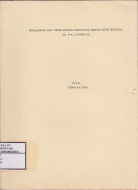 Image of Pemugaran dan Pemeliharaan Kompleks Makam Gede Ing Suro Di Palembang