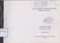 Image of Manajemen kebijaksanaan operasional